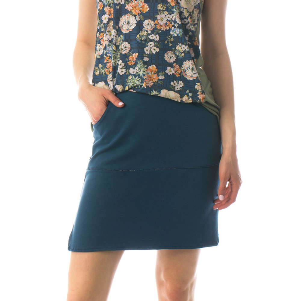 MAJAMAS EARTH short fitted stretch pencil skirt